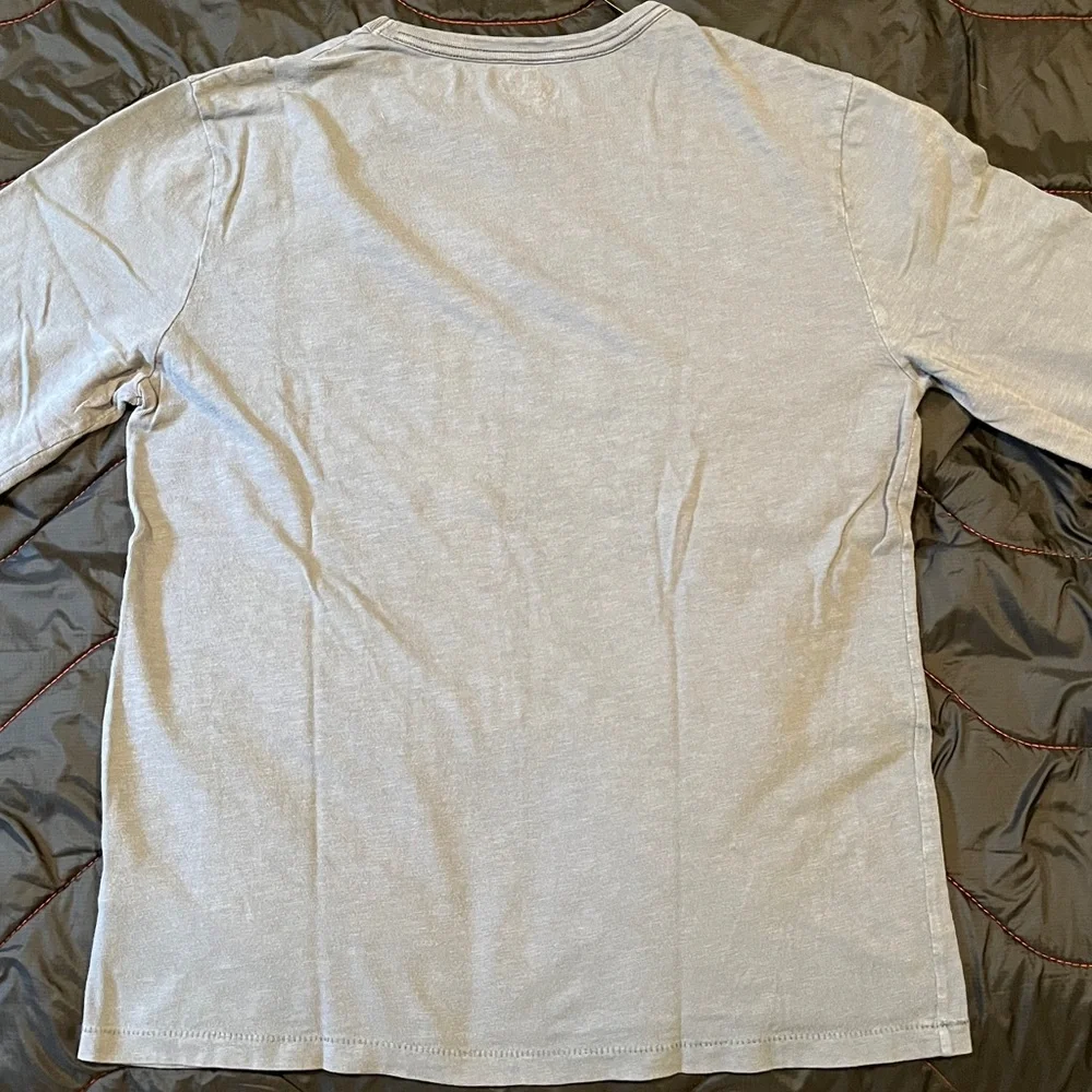 2 J.Crew Long Sleeve Tee Shirts Washed Navy & Washed Black - Picture 5 of 13